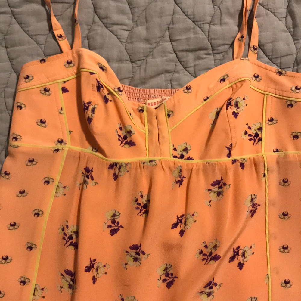 Pink silk Rebecca Taylor tank - Picture 3 of 4